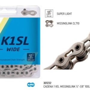 CADENA K1SL-W PERFORADA SILVER