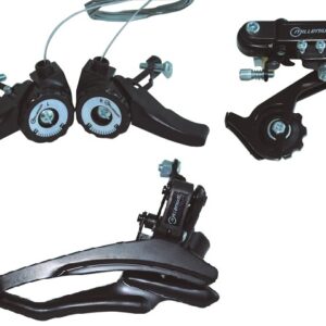 JUEGO CAMBIOS MTB RESINA NEGRO MILLENIUM